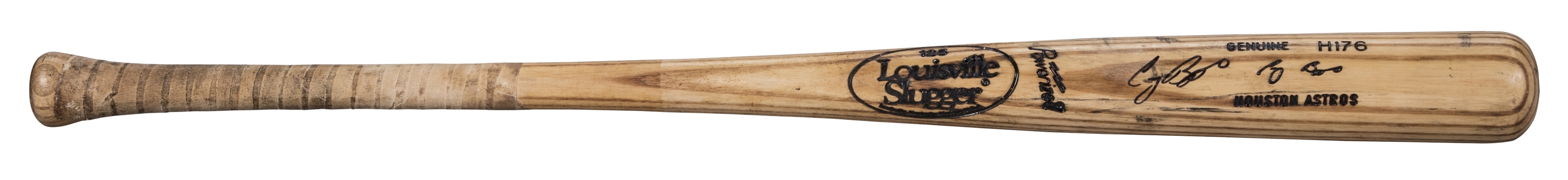 1995-97 Craig Biggio Game Used and Signed Louisville Slugger H176 Model Bat (PSA/DNA GU 9.5 & JSA)